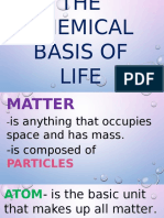 The Chemical Basis of Life