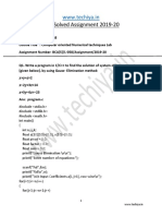 BCSL 058 Computer Oriented Numerical Techniques Lab Solved Assignment 2019 20