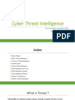 Cyber Threat Intelligence