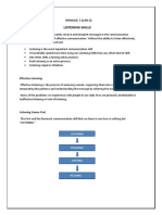 Module 1 Lab 2 Listening Skill