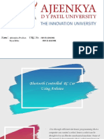 Presentation For Arduino Driven Bluetooth RC CR