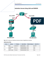 3.6.1.1 Lab - Securing Administrative Access Using AAA and RADIUS