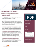 Bamburi Cement - Scaling Up in Inopportune Moments