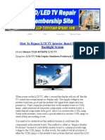 How To Bypass LCD TV Inverter Board