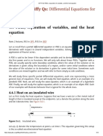 DIFFYQS PDEs, Separation of Variables, and The Heat Equation