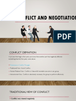 Conflict and Negotiation