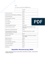 REM Process Flow in SAP