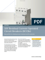 5SV Residual Current Operated Circuit Breakers - RCCBs - Catalog - 7297 PDF