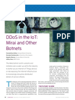 DDoS in The IoT - Mirai and Other Botnets PDF