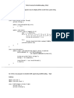 TYBCA Practicals On Multithreading