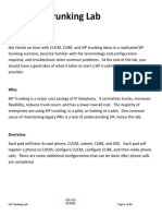 Cisco SIP Trunking Lab