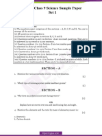 CBSE Sample Paper Class 9 Science Set 1