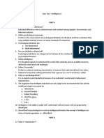 (20859) Intelligence - Question - and - Answers (Psychology Class 12 Chapter 1) Cbse