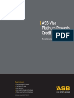 ASB Platinum Travel Insurance Policy Wording