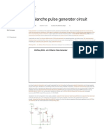 Avalanche Pulse Generator Circuit