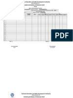 New Attendance Sheet For Trainings