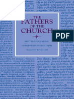 (Fathers of The Church) Didymus, Robert C. Hill - Didymus The Blind - Commentary On Zechariah (2006, Catholic University of America Press) PDF