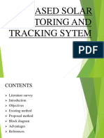 Iot Based Solar Monitoring and Tracking System