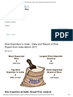 Rice Exporters in India - Data and Report of Rice Export All Data PDF