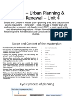 Unit 4 URBAN PLANING AND URBAN RENEWAL