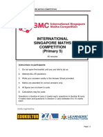 Primary 5 Questions (ISMC Exemplar)