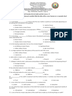 Earth and Life 1st Periodical Test MMR