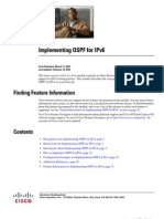 Implementing Ospf For Ipv6: Finding Feature Information