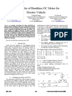 Electric Vehicle A Controller of Brushless DC Motor For