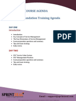 Itil v4 Foundation Training - Agenda - 1578052237