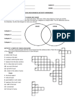 Canoeing and Kayaking Activity Worksheet