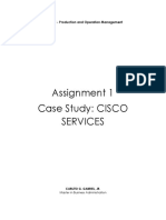 Assignment 1 - Case Study CISCO SERVICES