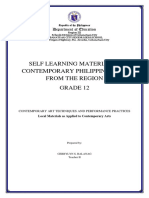 Self Learning Material in Contemporary Philippine Arts From The Region