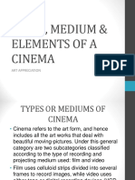 Types, Medium & Elements of A Cinema