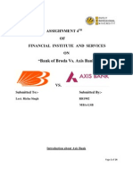 FINANCIAL INSTITUTE AND SERVICES ON "Bank of Broda vs. Axis Bank"