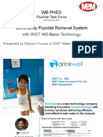 PHED Fluoride Removal System