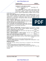 EC6303 - Linear Integrated Circuits and Applications Notes