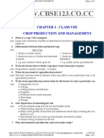 WWW - CBSE123.CO - CC: Chapter 1 - Class Viii Crop Production and Management