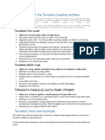 Comparison of The Teradata Loading Utilities