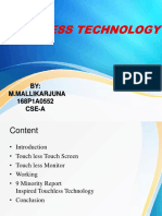 CSE Touchless Touchscreen Technology