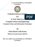 3rd Year Syllabus Computer Science & Engineering 2018-19