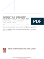 1988 The Measurement of End-User Computing Satisfaction PDF