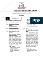 The 15th Malaysian Capital Market Summit - ASLI - Agenda