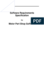 Motor Parts Shop Automation