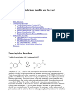 Piperonal and Safrole From Vanillin and Eugenol