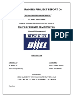 Sarth Report On Bhel