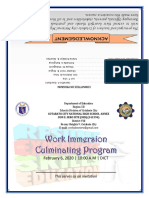 Work Immersion Cover Invitation