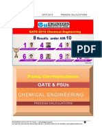 GATE PSU Study Material Process Calculations PDF