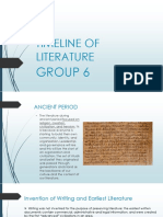 Timeline of Literature