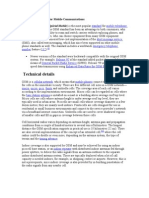 Technical Details: GSM (Global System For Mobile Communications