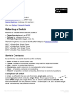 Electronics Club - Switches - SPST, SPDT, DPST, DPDT, Reversing, ON-ON, ON-OFF-O